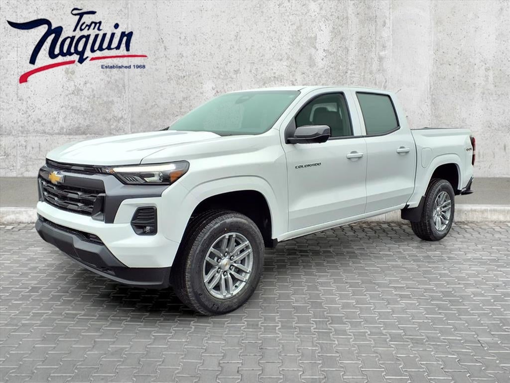 2026 Chevrolet Colorado LT in Summit White — front three-quarter view