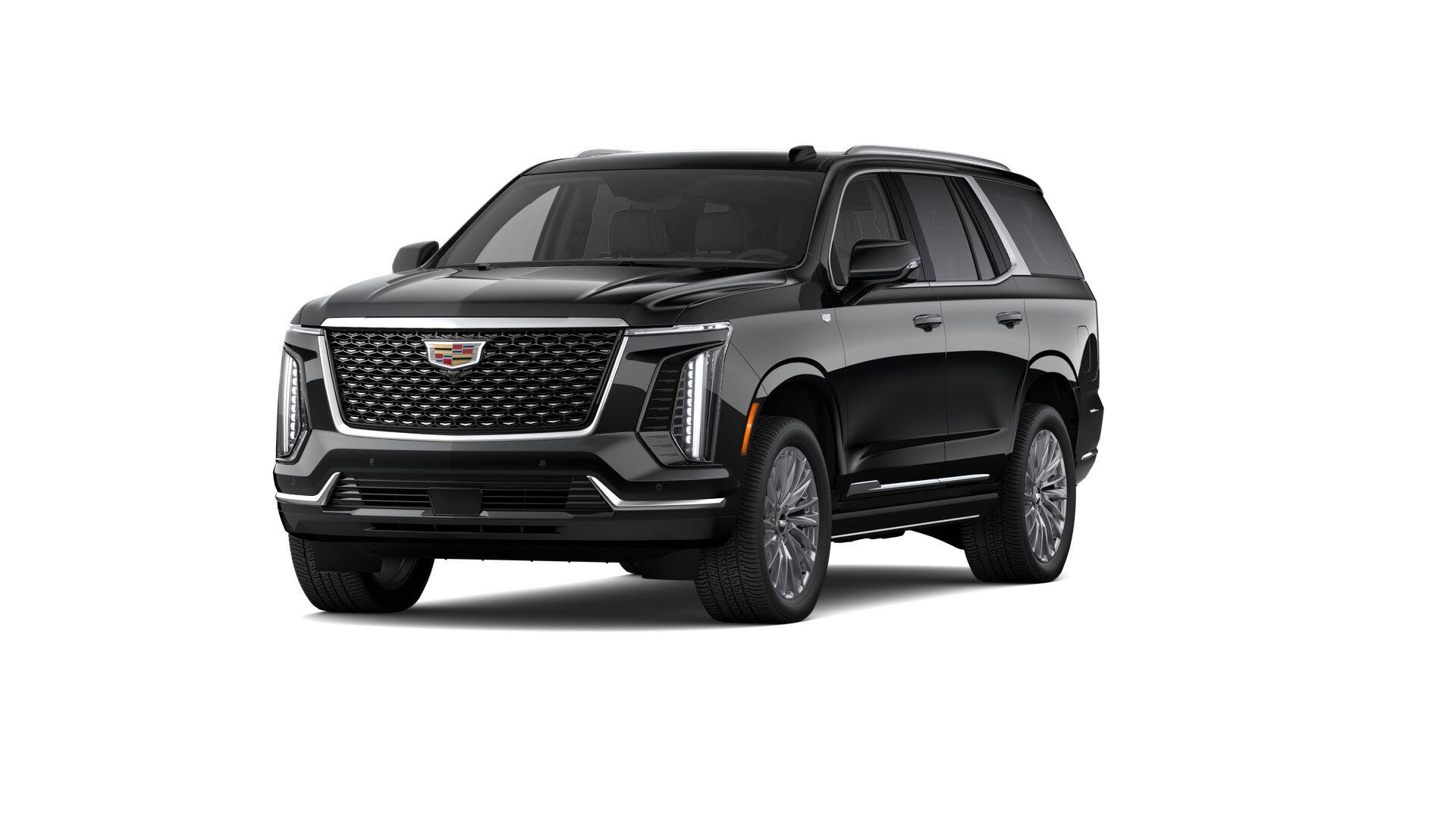 2026 Cadillac Escalade Luxury in Black Raven — front three-quarter view