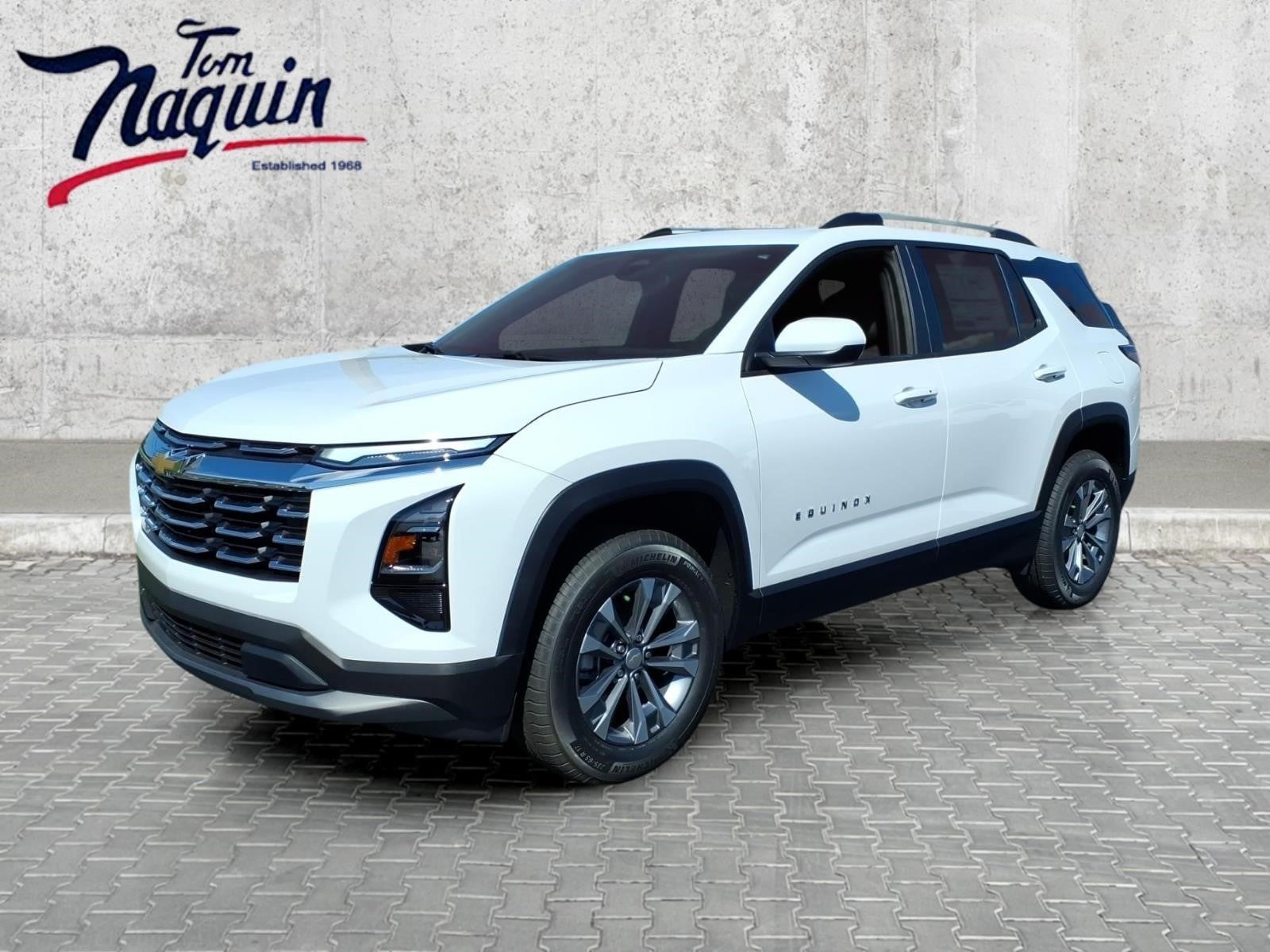 2026 Chevrolet Equinox LT in Summit White — front three-quarter view
