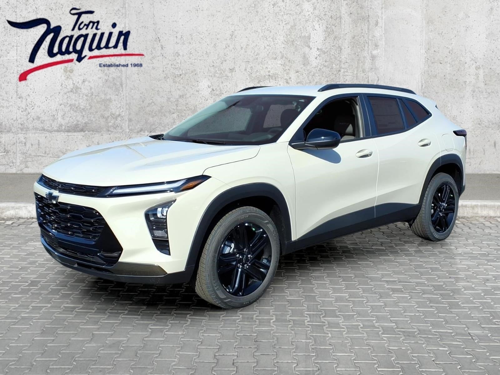 2026 Chevrolet Trax ACTIV in White Sands — front three-quarter view