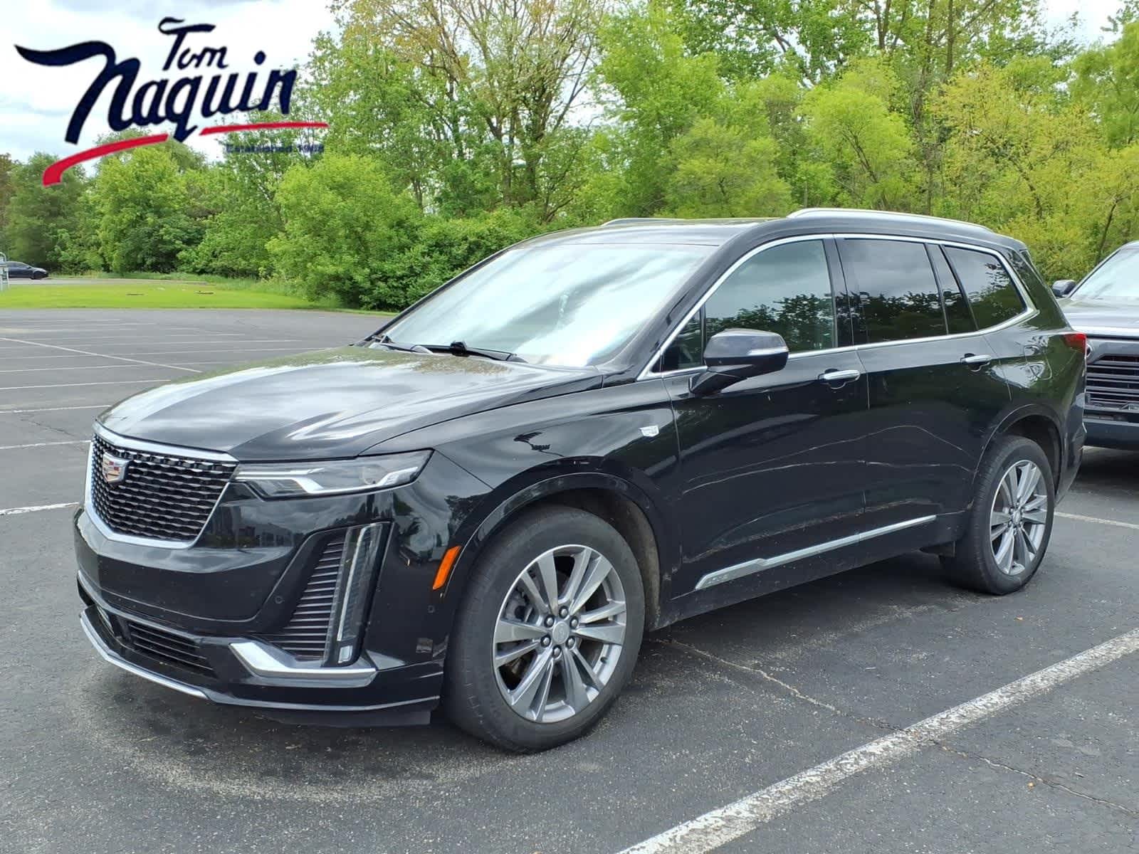 2023 Cadillac XT6 AWD Premium Luxury in Stellar Black Metallic — front three-quarter view