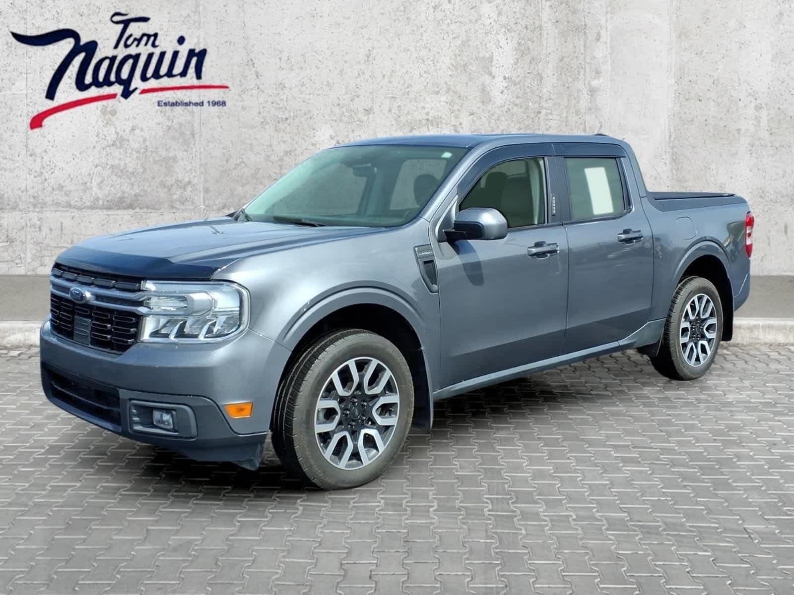 2022 Ford Maverick Lariat in Carbonized Grey Metallic — front three-quarter view