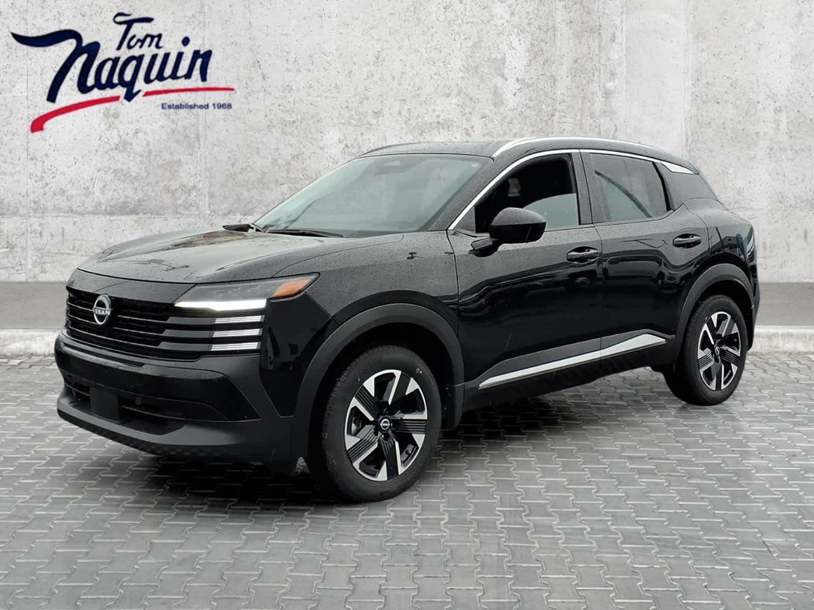 2026 Nissan Kicks SV in Super Black — front three-quarter view