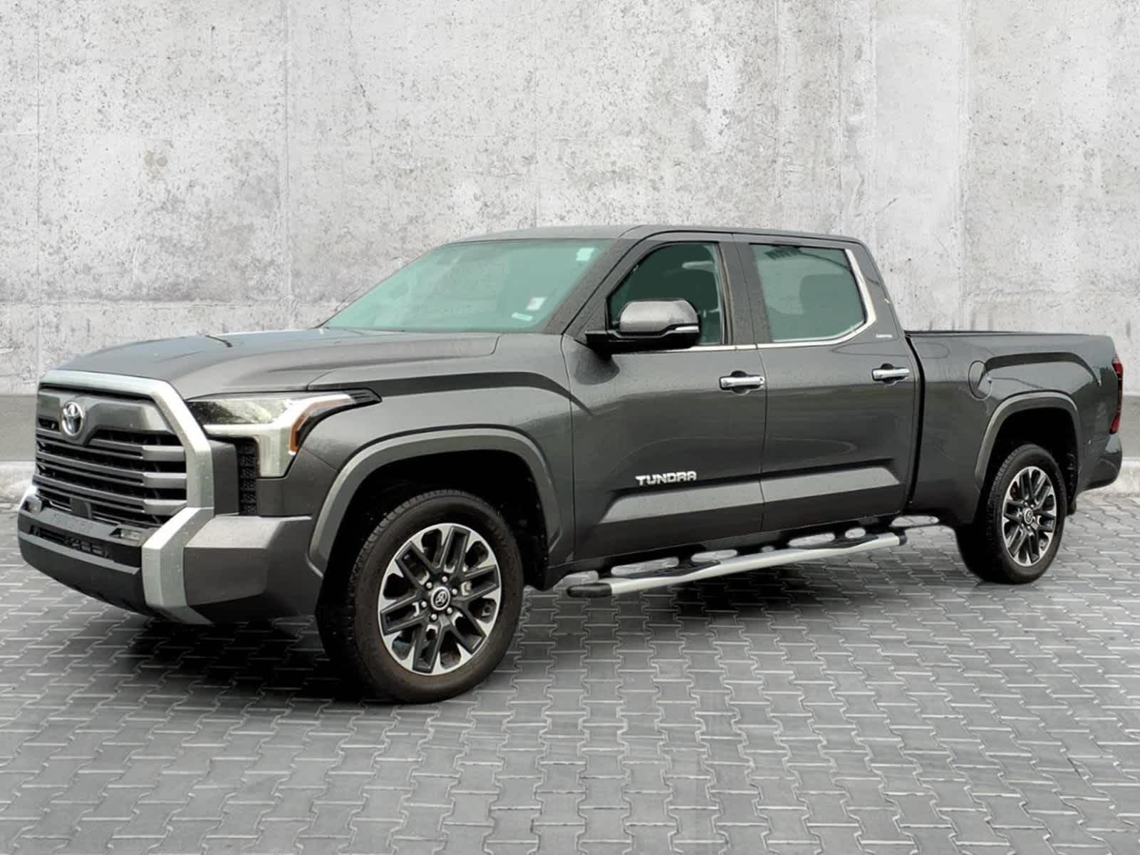 2023 Toyota Tundra Limited in Magnetic Gray Metallic — front three-quarter view